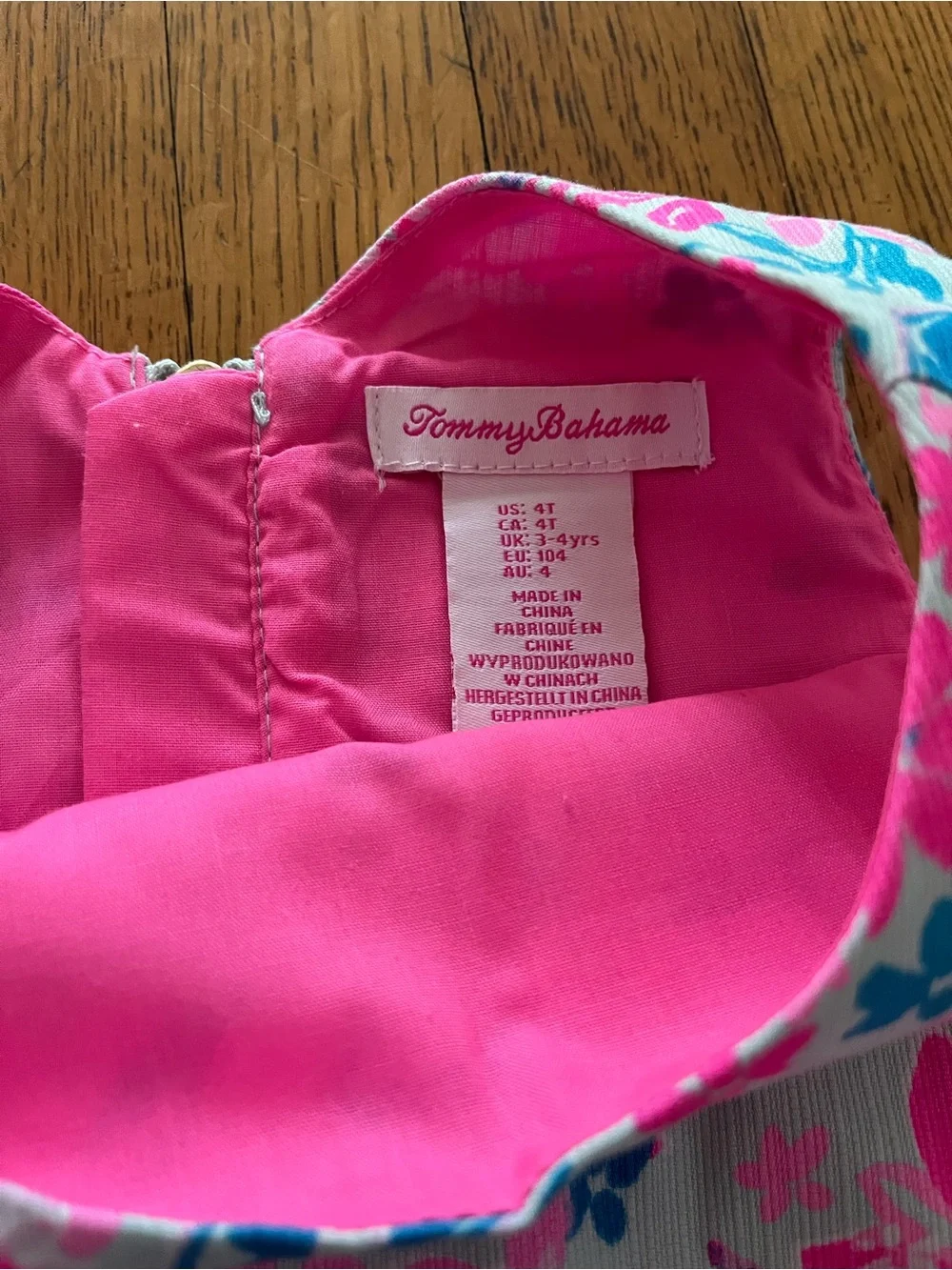 Tommy Bahama Pink & Blue Floral Shift Dress